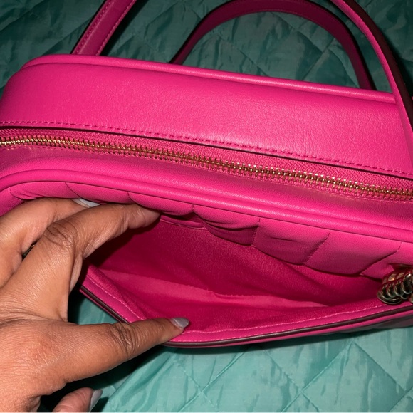 COACH Cammie Quilted Leather - Hot Pink Fuchsia NWOT Pristine gift ready - Picture 8 of 16